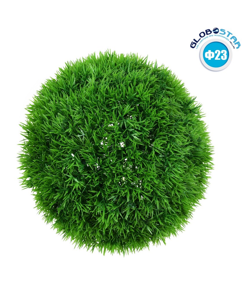 GloboStar® 78508 Artificial - Συνθετικό Τεχνητό Διακοσμητικό Φυτό Θάμνος Γρασίδι Πράσινο Φ23cm